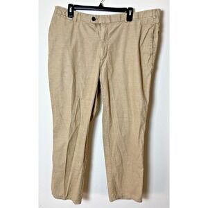 PETER MILLAR Men's Tan Corduroy Pants Size 40 Straight Leg Casual Chinos